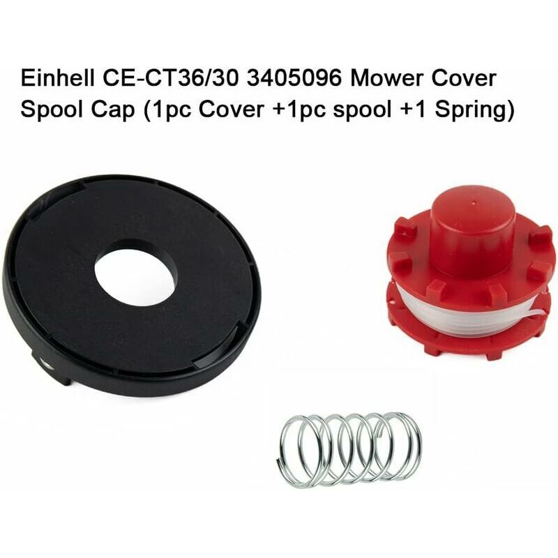 Line spool and spool cover for Einhell CECT 36/30 LI E SOLO, AGILLO 36/255 BL grass trimmer, trimmer line..DEBUNS