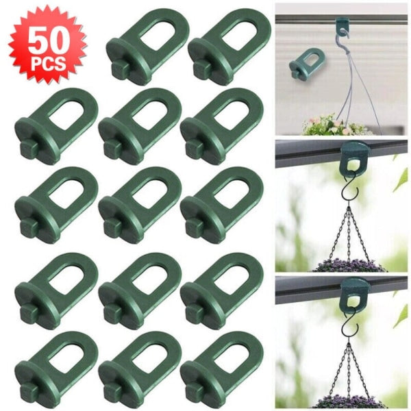 50pcs Greenhouse Plant Crop Clamps Greenhouse Hanging Clamp Crop Hooks