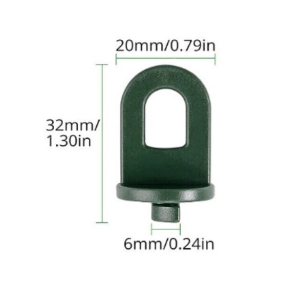 50pcs Greenhouse Plant Crop Clamps Greenhouse Hanging Clamp Crop Hooks