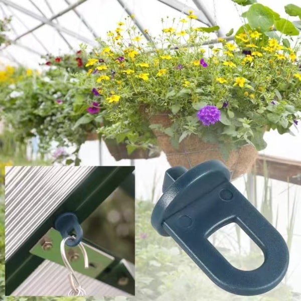 50pcs Greenhouse Plant Crop Clamps Greenhouse Hanging Clamp Crop Hooks