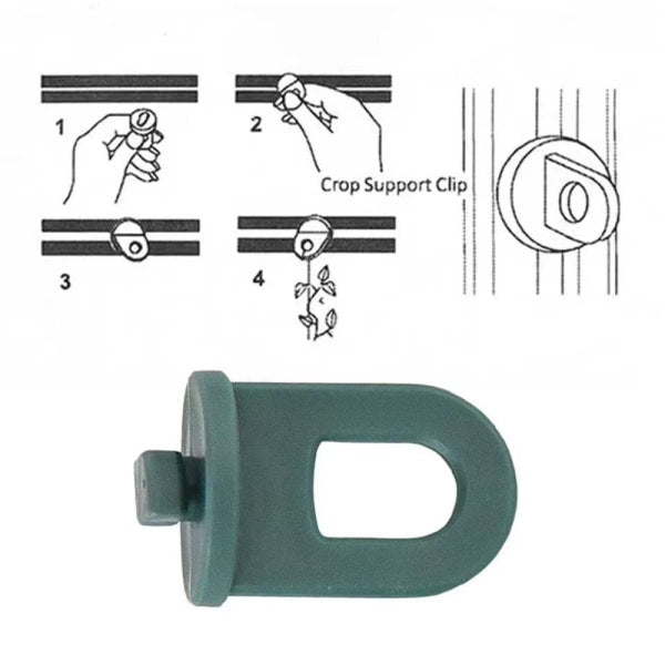 50pcs Greenhouse Plant Crop Clamps Greenhouse Hanging Clamp Crop Hooks