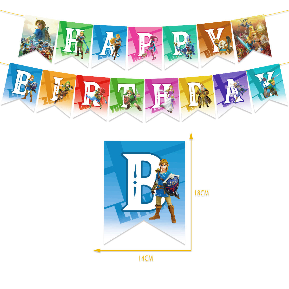 The Legend of Zelda Party Decorations: Complete set for a Hyrule-themed birthday party! Package 1 18Pcs Balloons Set Package 1 18Pcs Balloons Set
