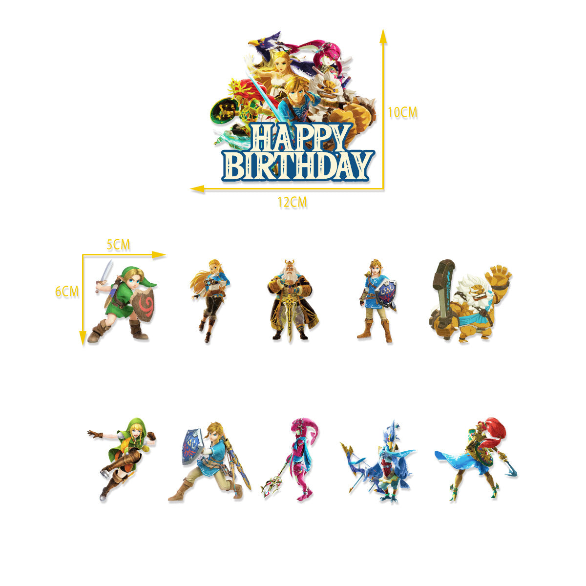 The Legend of Zelda Party Decorations: Complete set for a Hyrule-themed birthday party! Package 1 18Pcs Balloons Set Package 1 18Pcs Balloons Set