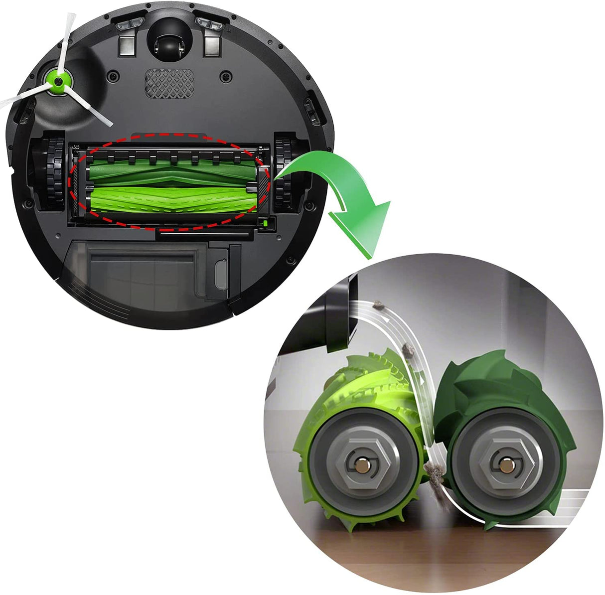 INF Accessories for robot vacuum cleaners iRobot Roomba i7, i7+, E5, E6, i6, i3, i3+ 16 parts 16 parts
