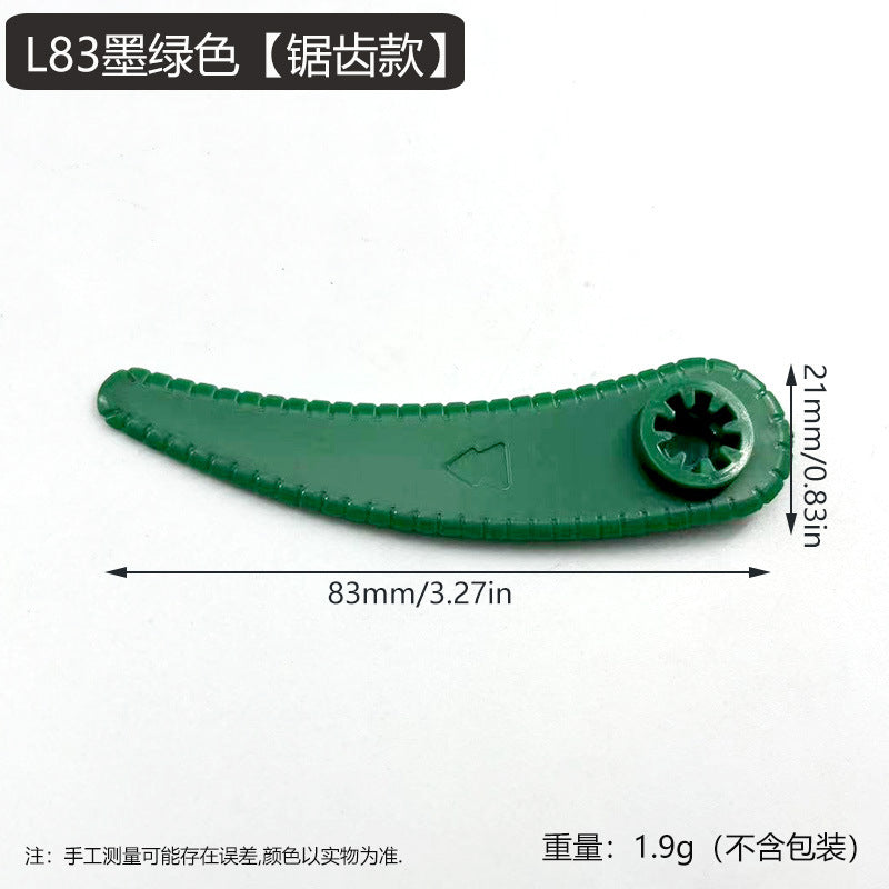 24-pack Bosch Grass Trimmer Blades for Bosch Durablade Art 23-18 LI Art 26-18 LI Grass Trimmers, Replacement Blades for Grass Trimmer. green Toothed edge