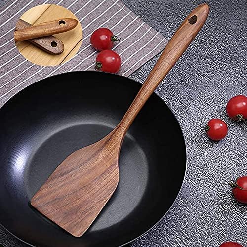 Set of 2 wooden spatulas 30 cm spatulas cooking utensils made