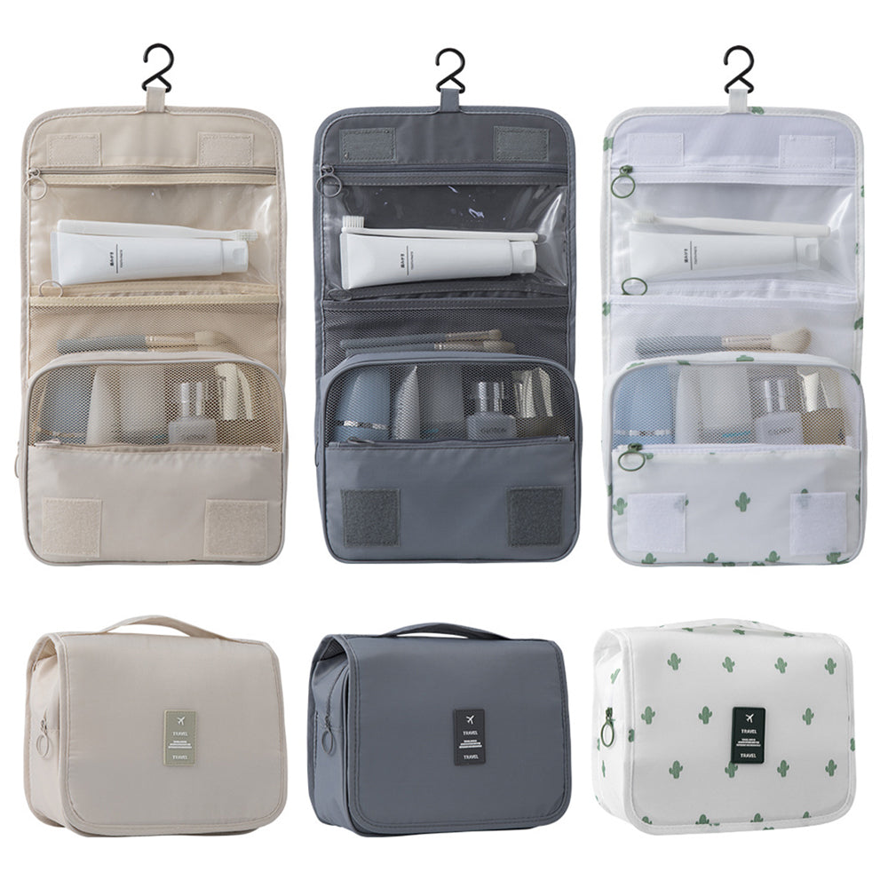Hanging Toiletry Bag for Women Travel Toiletry Bags with Hook Beige