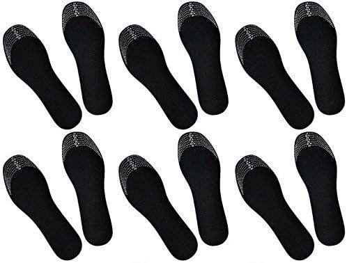 pairs of moisture-absorbing and odor-neutralizing shoe insoles with activated carbon for natural elimination of bad odors
