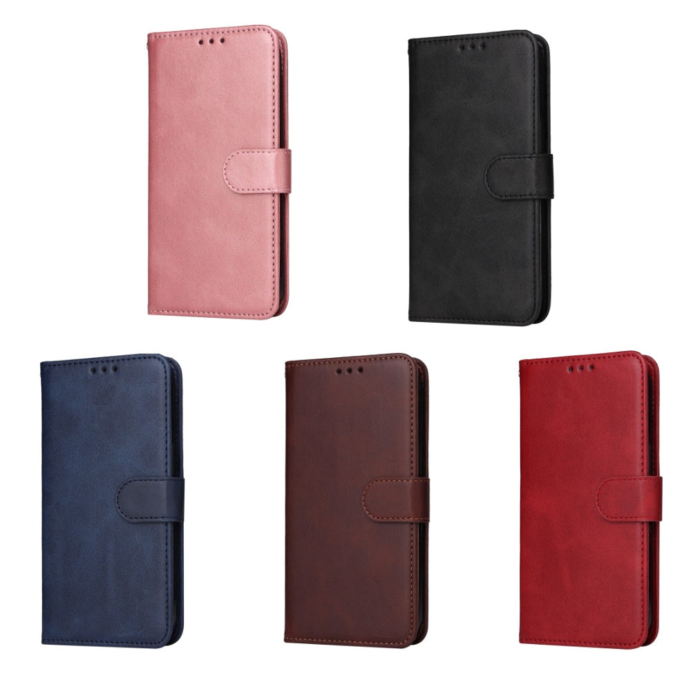 SKALO Samsung A55 5G PU Leather Wallet Case - Multiple Colors Blue