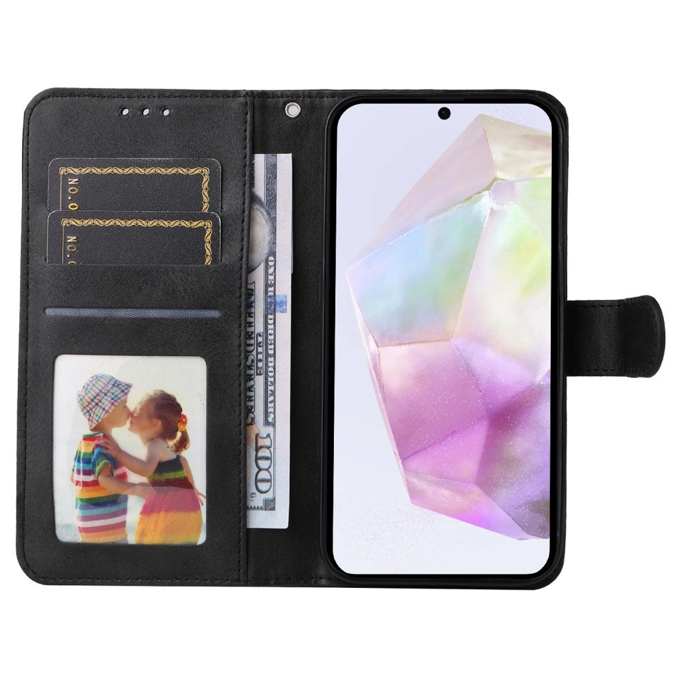 PU Leather Wallet Case Compatible with Samsung A56 5G - More Colors Available Black Black