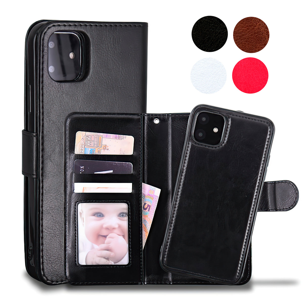 iPhone 12 - Leather Case / Protection Pink