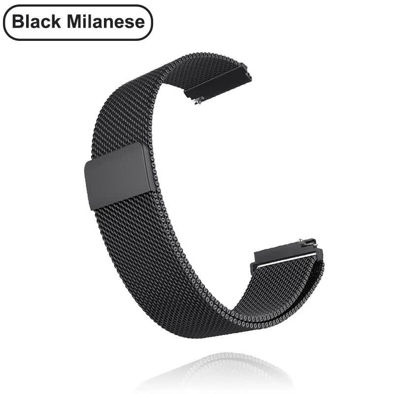 18mm 20mm 22mm Metal Strap for Garmin Vivoactive 3 4 4s Band Watch Venu 2 2s SQ Forerunner 645 Wristband Silicone Loop Nylon Wrist Metal Black Metal Black For Garmin Venu SQ