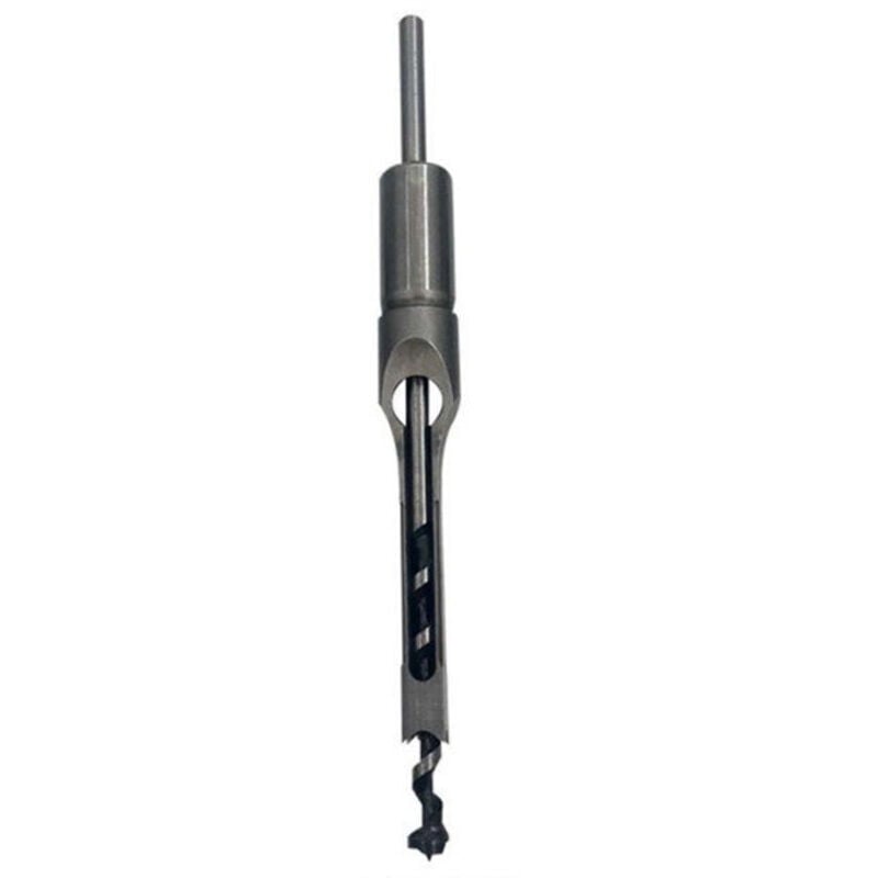 Wood Drill Bit Set for Square Holes, Compatible with Mortise and Tenon Joints, Deep Square Holes Cutting Tools for Woodworking