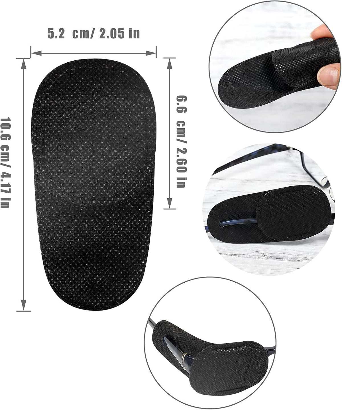 Pieces Eye Patches for Glasses, Reusable Eye Patches for Covering