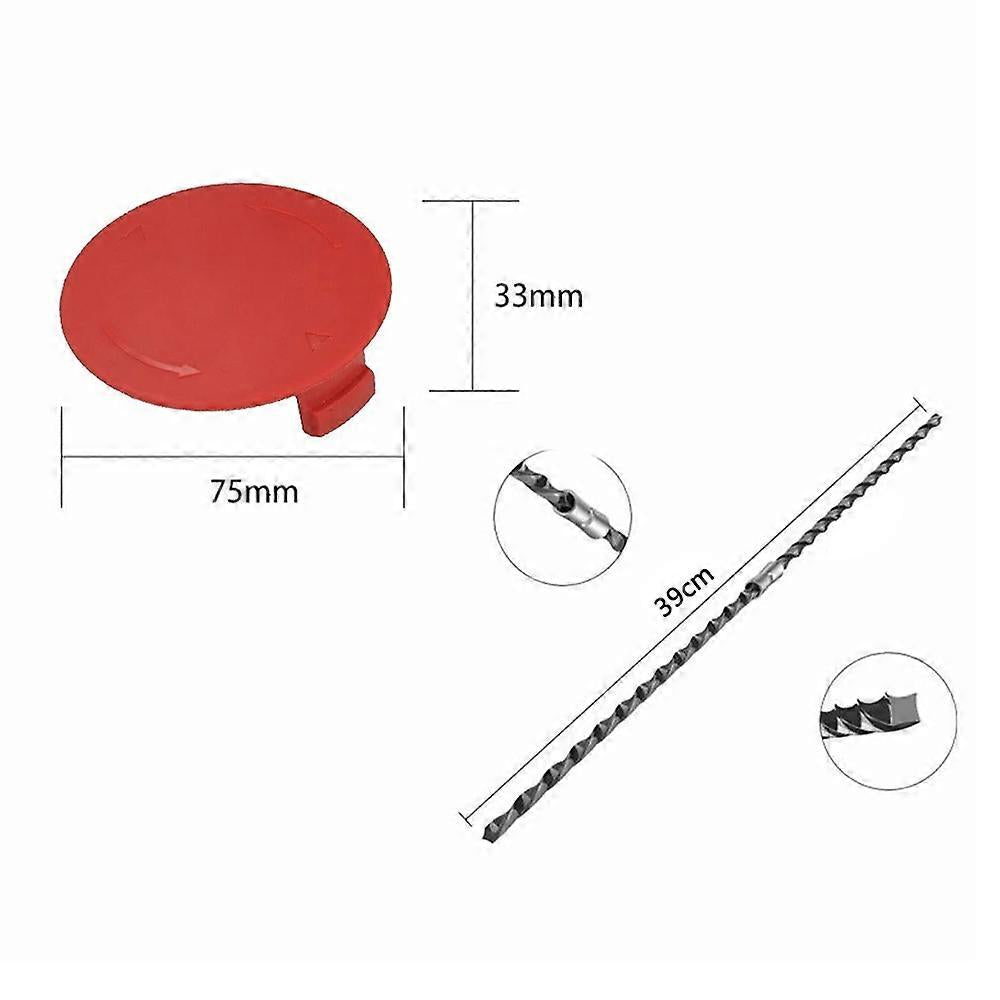 10 pcs For Bosch AFS 23-37 Lawn Mower Nylon Line Trimmer Line with Buckle F016800431