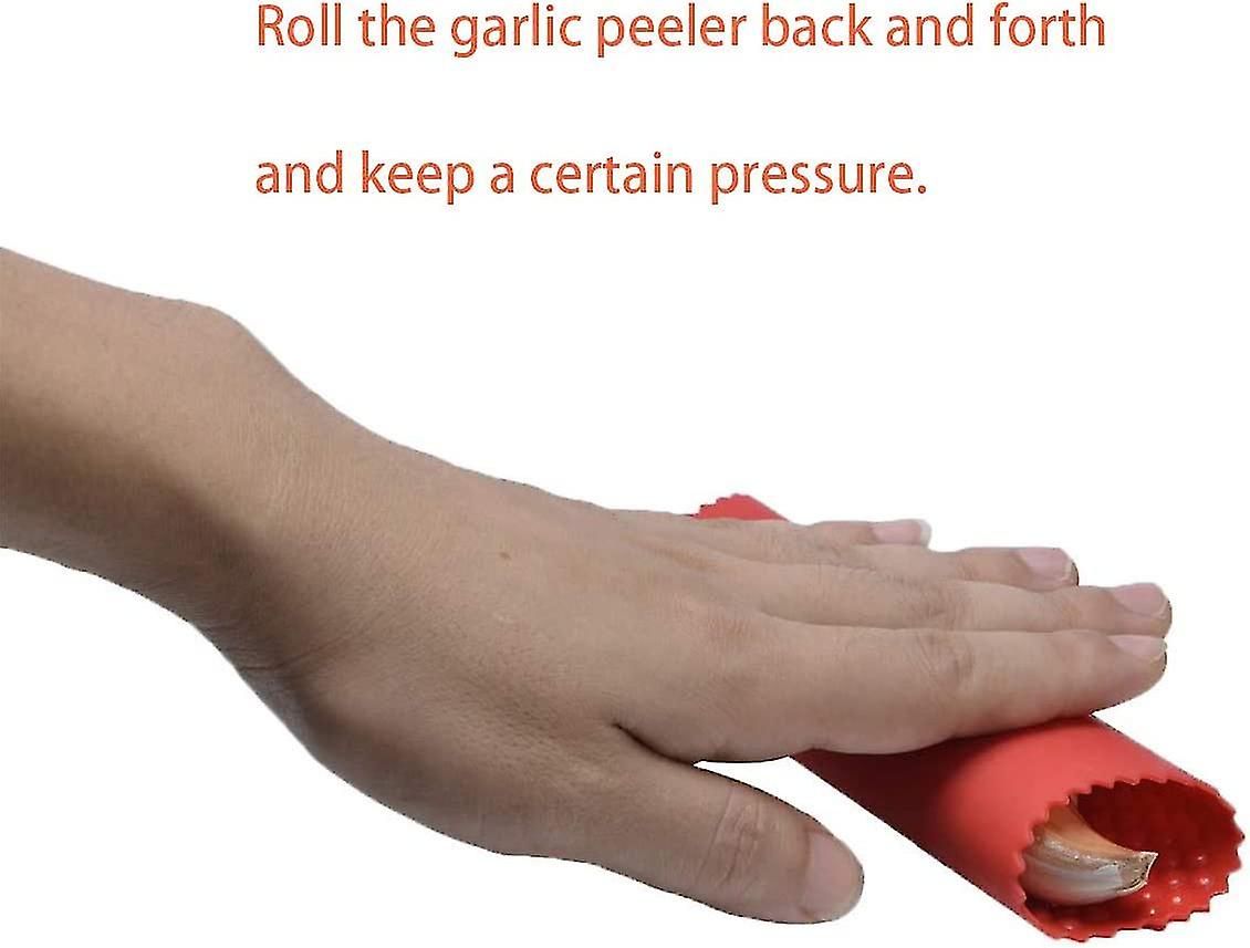 Garlic Peeler, 2 Pieces Garlic Roller Peeler Kitchen Gadgets Black