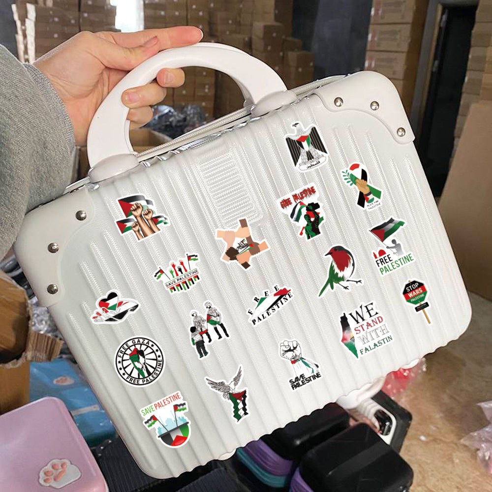 100 pcs Palestine stickers free country sticker gift for motorcycle