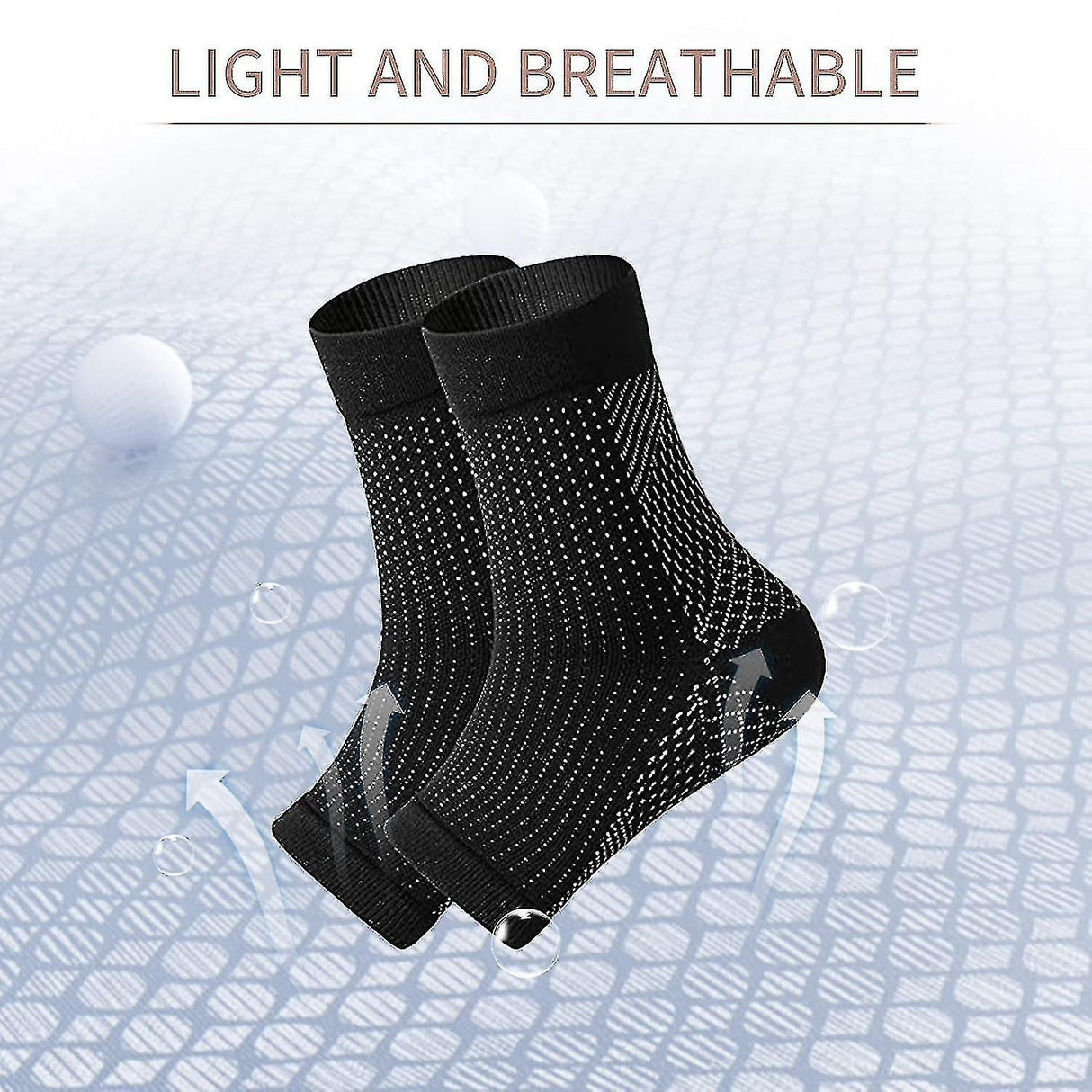 pairs of neuropathy socks, soothing socks for neuropathy pain, tendinitis compression socks, plantar fasciitis, neuropathy - Black - L XL