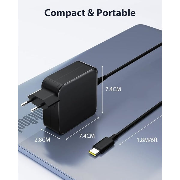65W USB C Laptop Charger (1.8m) for Lenovo Thinkpad ASUS Zenbook