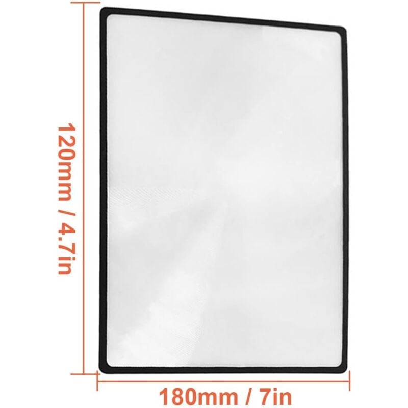 3X (300%) Fresnel Magnifying Glass Sheet - 3 Pieces, 4.70