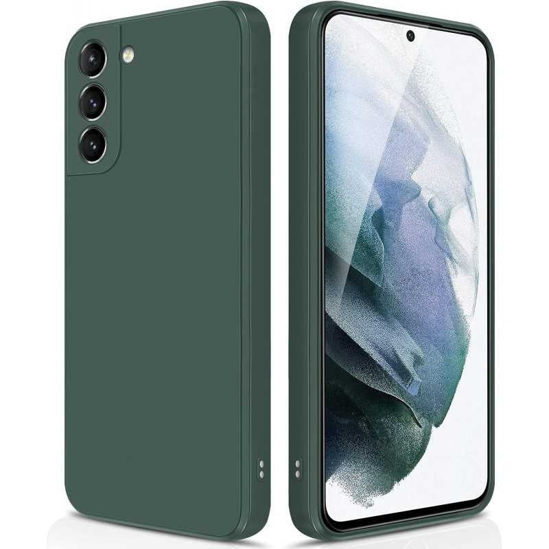 Samsung S23 Rubberized Matte Green Case Camera Protection Liquid - Green