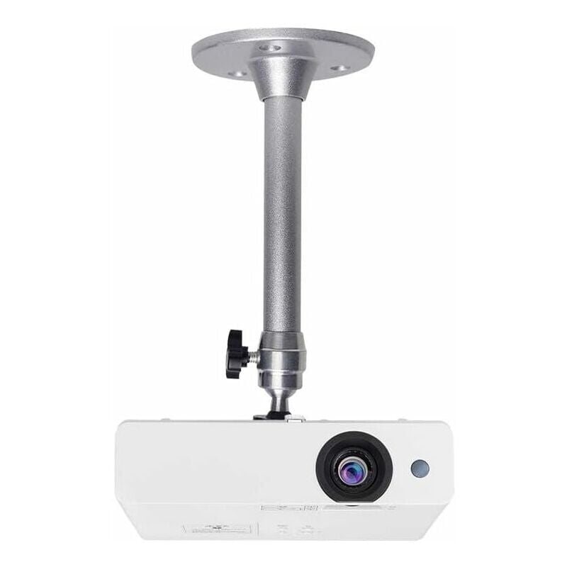 Projector Ceiling Mount, 3kg Load Capacity, 360° Rotation, 90° Tilt Angle, Ceiling and Wall Mount for Mini Projector - Made of Aluminum