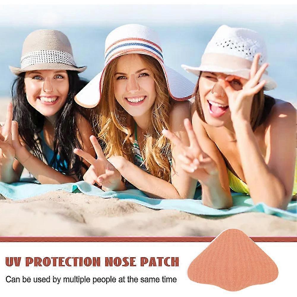 24 pcs Sunscreen Nose Patch UV Protection Nose Cover Sports Outdoor Skin-friendly Sun Nose Sticker