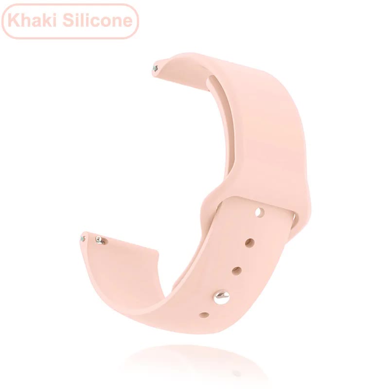 New 18mm 20mm 22mm Watchband for Garmin Venu 2S Wristband Vivoactive 3 4S 4 Forerunner 245 645 Galaxy Watch 4 Classic 42 46mm Pink Silicone 22mm