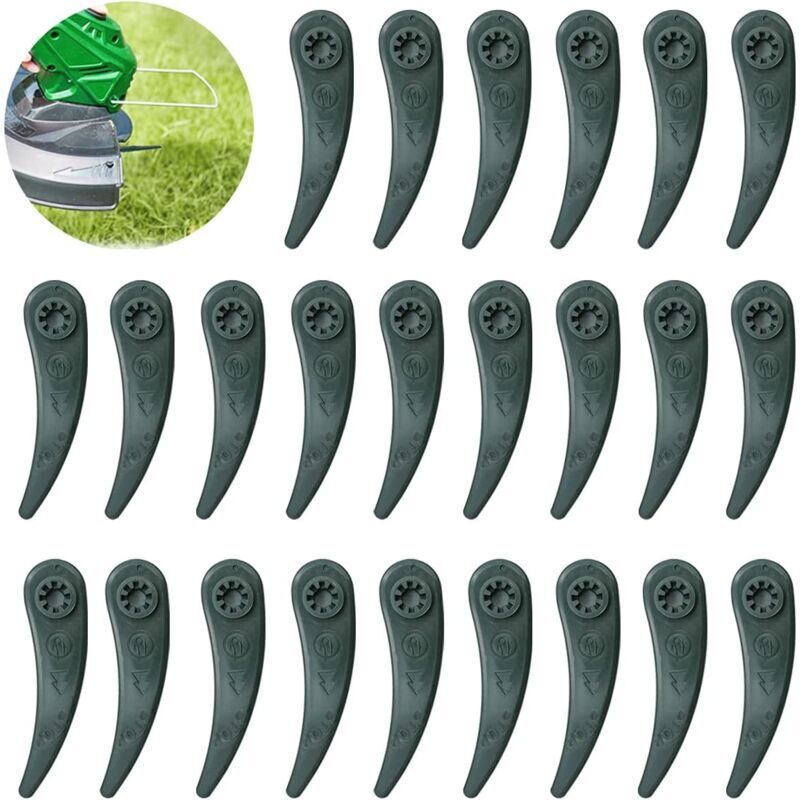 24-pack Bosch Grass Trimmer Blades for Bosch Durablade Art 23-18 LI Art 26-18 LI Grass Trimmers, Replacement Blades for Grass Trimmer.