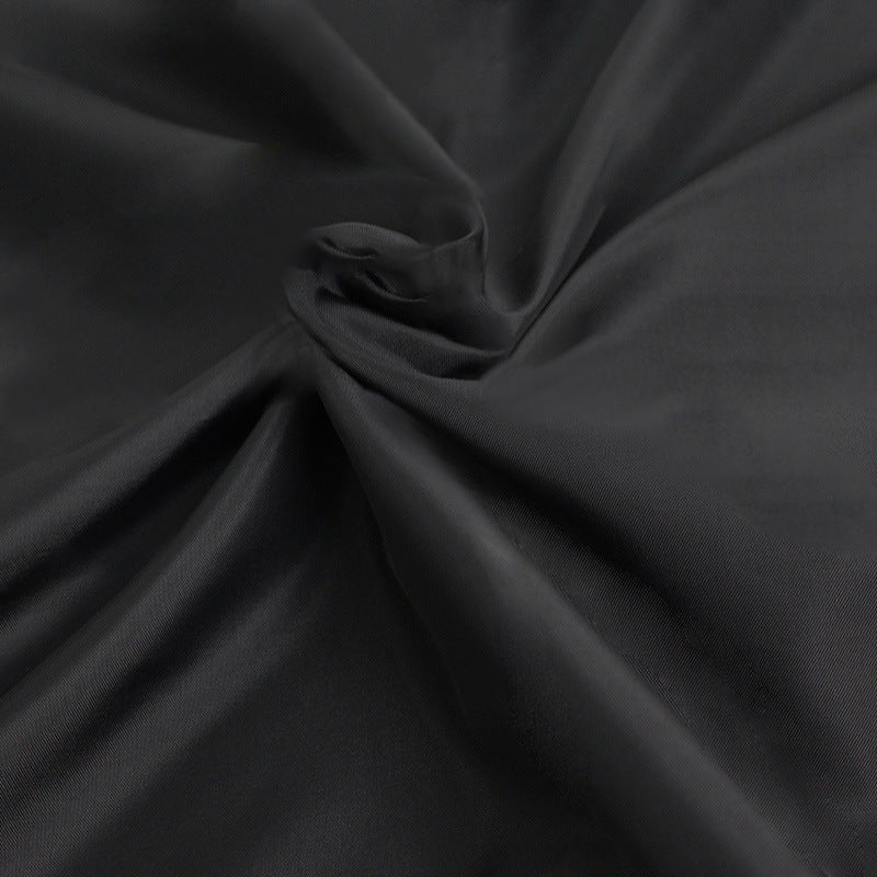 Black Shower Curtain Solid Color Waterproof Mildew Resistant Shower Cu