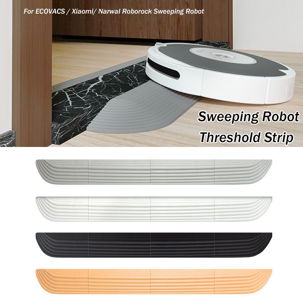 Threshold strip for robot vacuum cleaner, white