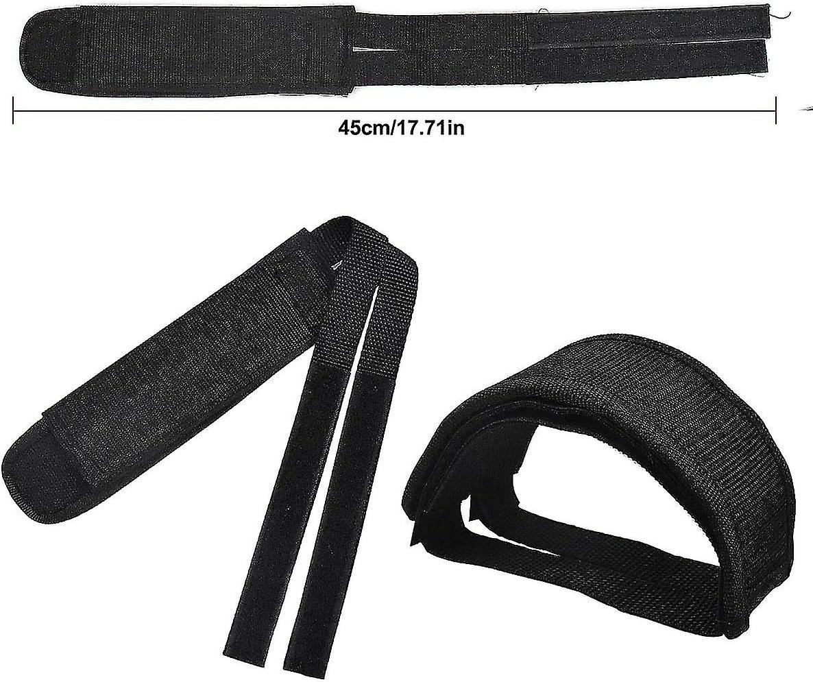 Pair Universal Bicycle Pedal Straps, Adjustable Non-Slip Double Adhesive Pedal Toe Clips Nylon Pedal Straps, Bicycle Pedal Accessories