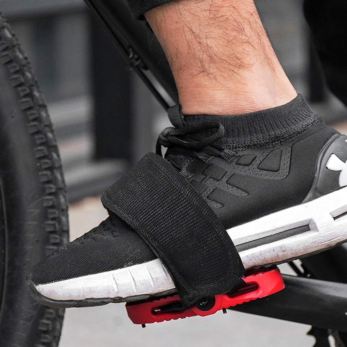Pair Universal Bicycle Pedal Straps, Adjustable Non-Slip Double Adhesive Pedal Toe Clips Nylon Pedal Straps, Bicycle Pedal Accessories