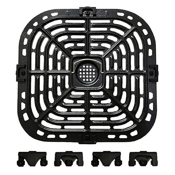 /NN/Replacement Grill Plate for Air Fryer Crispers for Instant Vortex 6qt with 4 Rubber Pads