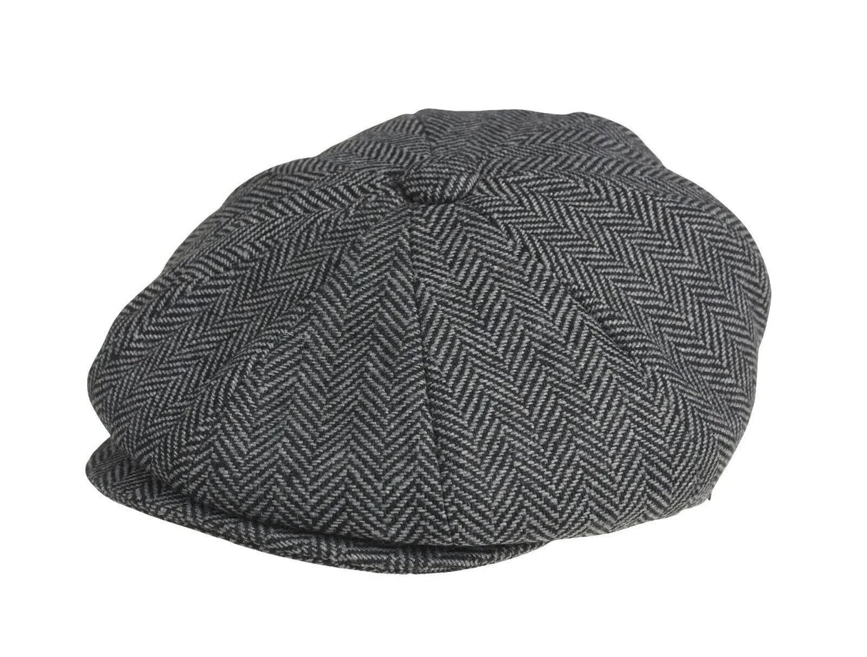 2023 Retro Newsboy Caps Men Octagonal Hats Peaky Blinders Newsbo Grey