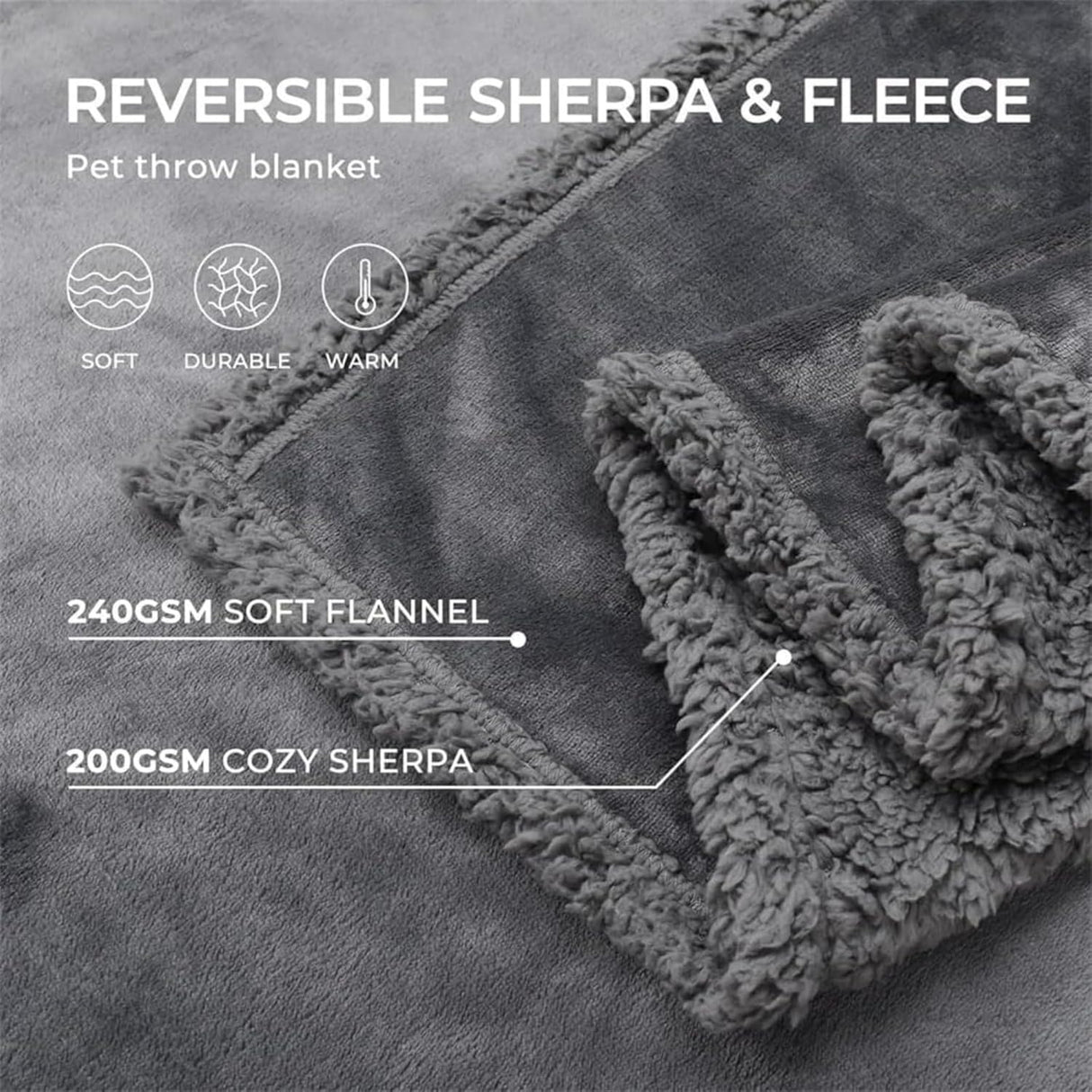 The Waterproof Blanket, Snuggle Blanket for Sofa Bed Couch, Waterproof Pet Blanket for Dog and Cat, 100% Leak Proof Waterproof Fully Pee Proof Brown Brown L:145*165CM