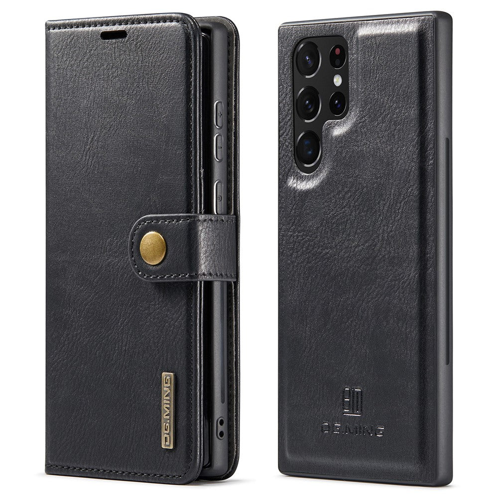DG.MING 2-in-1 Magnetic Wallet Samsung Galaxy S22 Ultra Black_max
