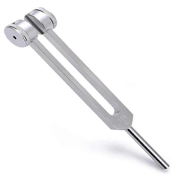 128 Hz Tuning Fork with Weight, Bio-Acoustic Tuning Fork Compatible with Therapy, 128 Hz Acoustic Sliding Tuning Fork