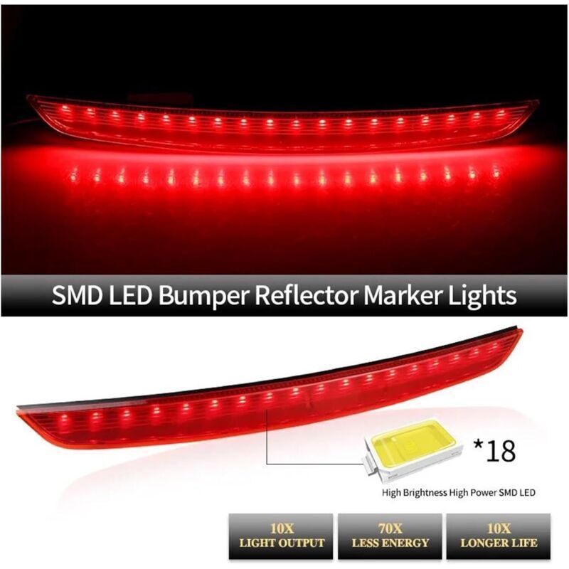 Fits TT/TTS MK2 8J All Models 2006-2014 Rear Third Brake Light High Mounted Brake Light 8J0945097, DEBUNS