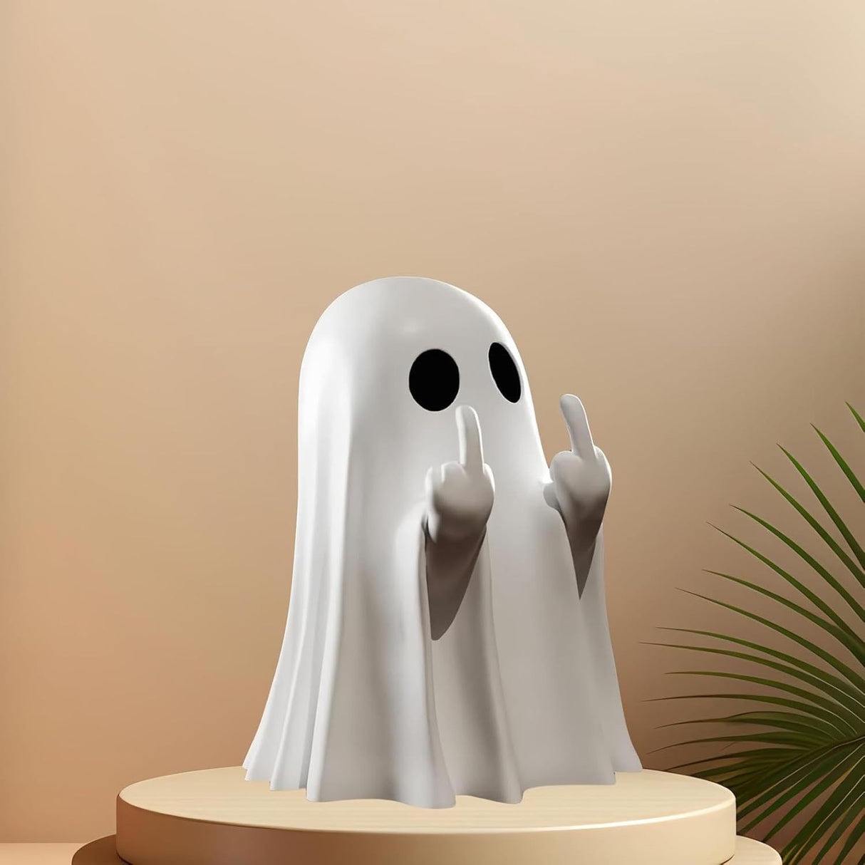 Halloween Creative Resin Middle Finger Ghosts, Ghost Festival Decorations, Spranks, Provocation, Garden Decorations, Crafts Bat ghost 8CM