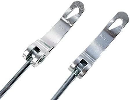 Road and Mountain Bike MTB Wheel Hub Front and Rear Quick Release Skewer Clamp Bolt Lever Axle QR 145/180 mm, a Pair Silver Silver Silver