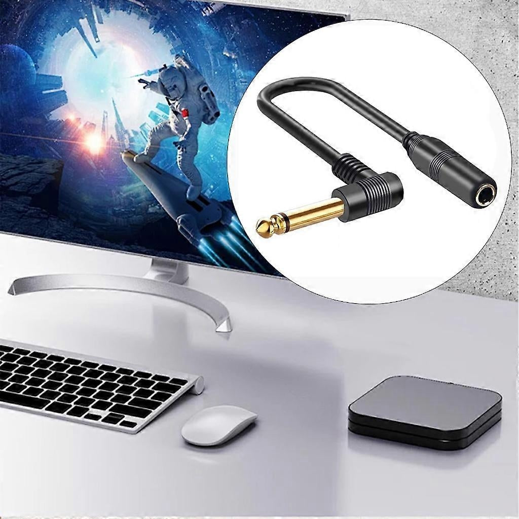 1/4'' TRS 6.35 mm Male to 6.35 mm Female Stereo Cable for Guitar Amplifier - Perfect Mono 2m_MGF Mono 2m