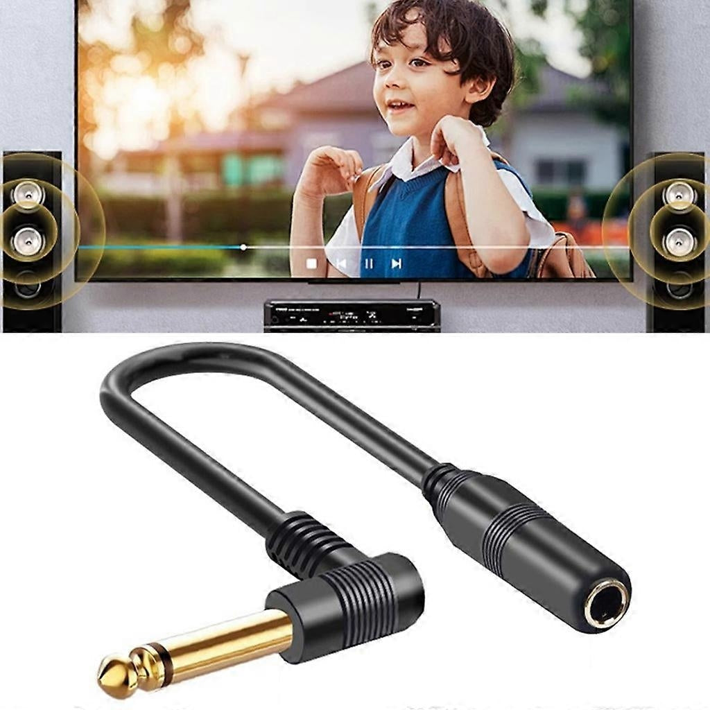 1/4'' TRS 6.35 mm Male to 6.35 mm Female Stereo Cable for Guitar Amplifier - Perfect Mono 2m_MGF Mono 2m