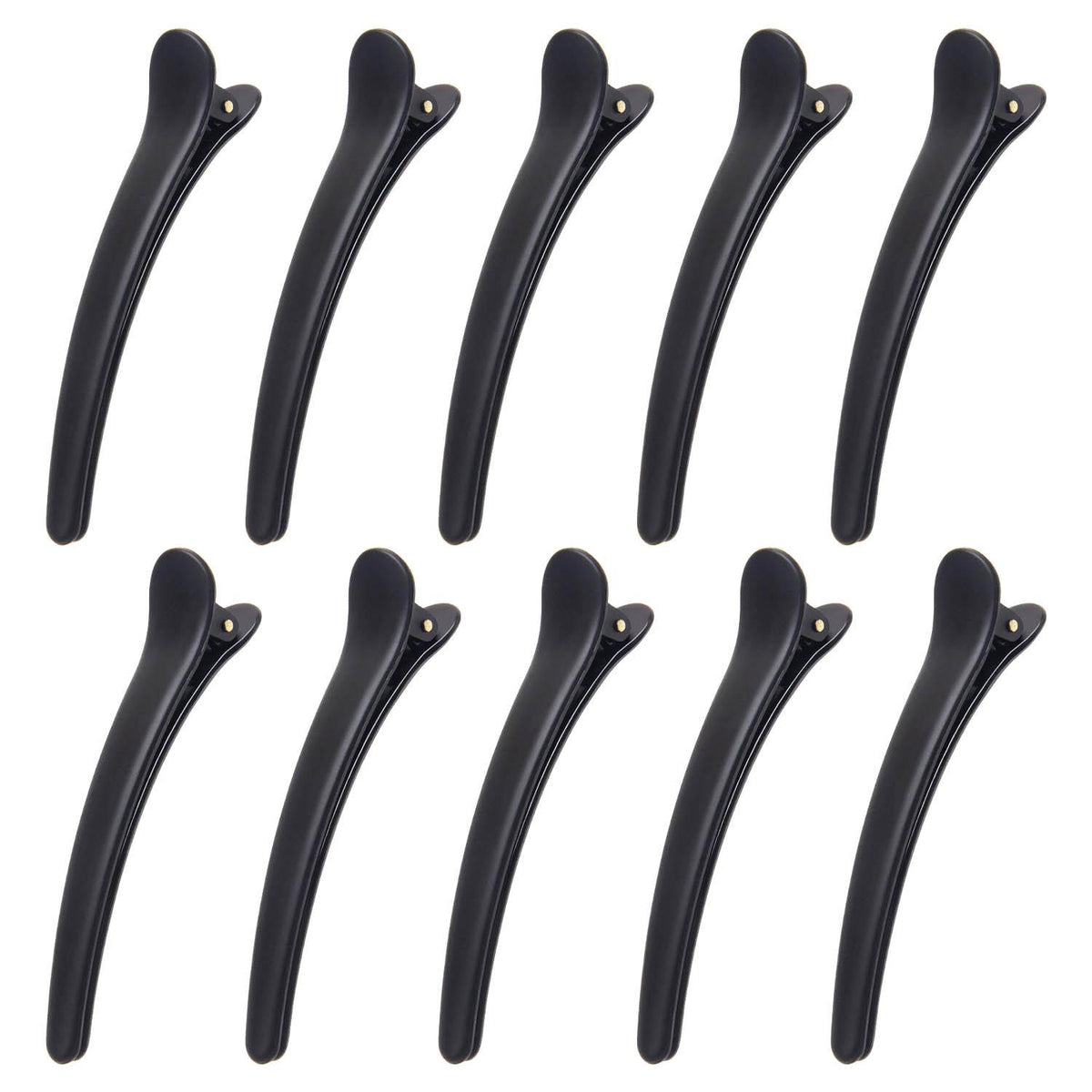 10 pcs Professional Hair Clips - Black Black Black