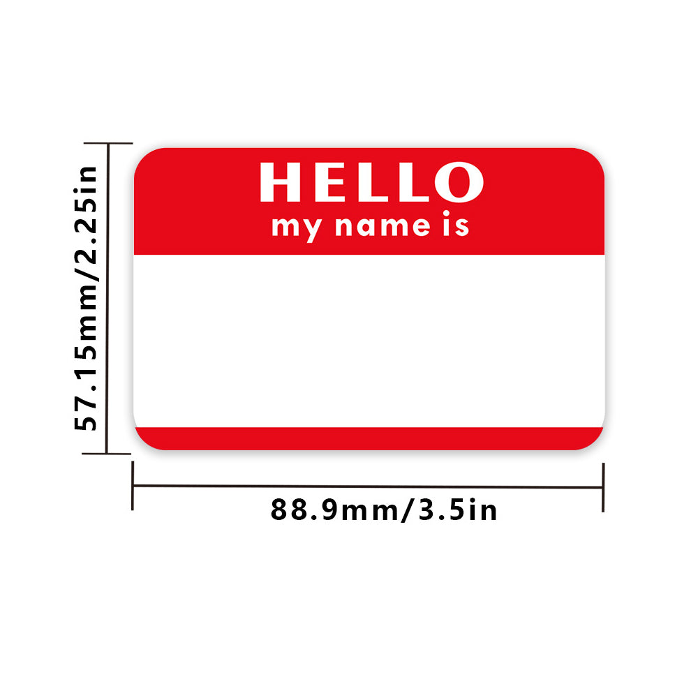 Colors (Hello My Name Is) Nameplate Stickers 300 Labels for