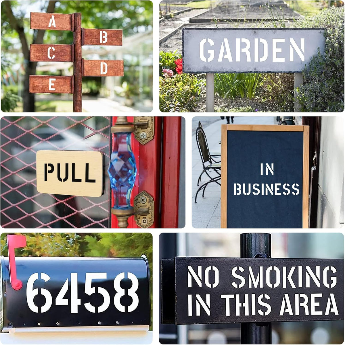 Stencils for letters and numbers, capital letters, alphabet stencils