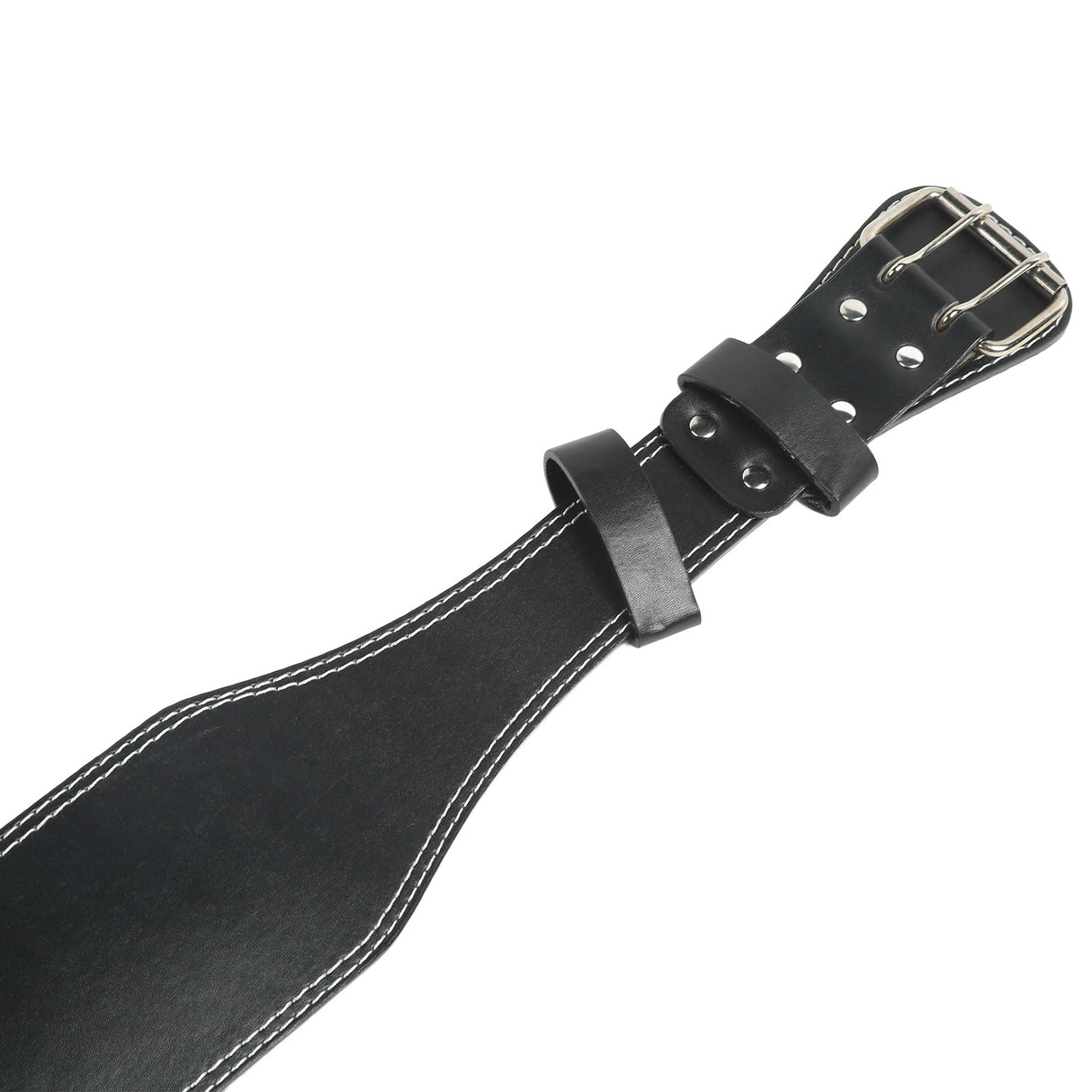 Weight belt for weightlifting, wide sports belt for waist support, fitness belt for rowing, squats, deadlifts, black