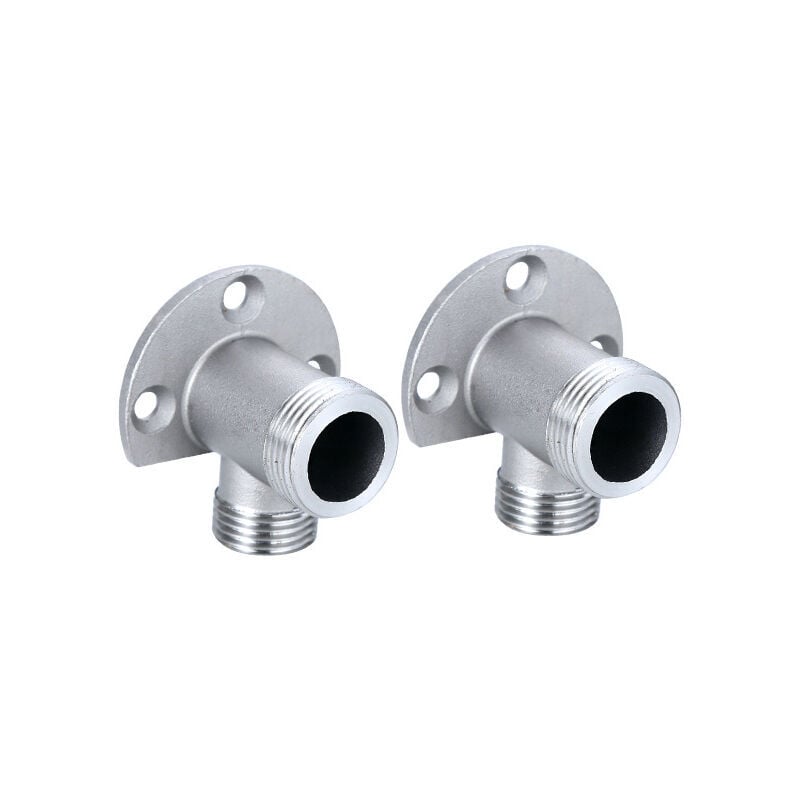 Installation kit for connecting hose to exposed tap. Outdoor shower system thermostatic mixer conversion built into the surface