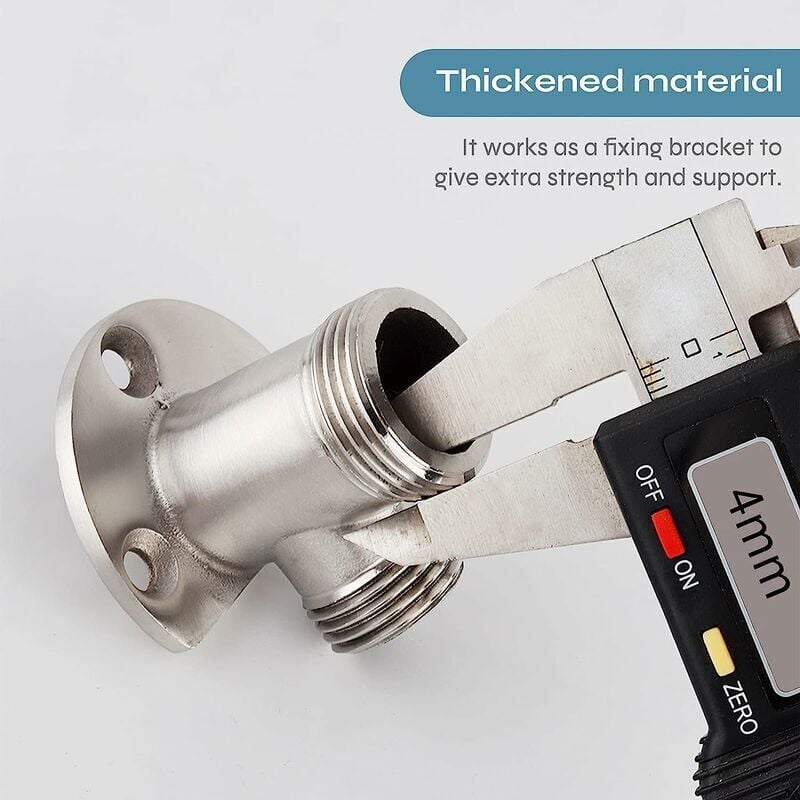 Installation kit for connecting hose to exposed tap. Outdoor shower system thermostatic mixer conversion built into the surface