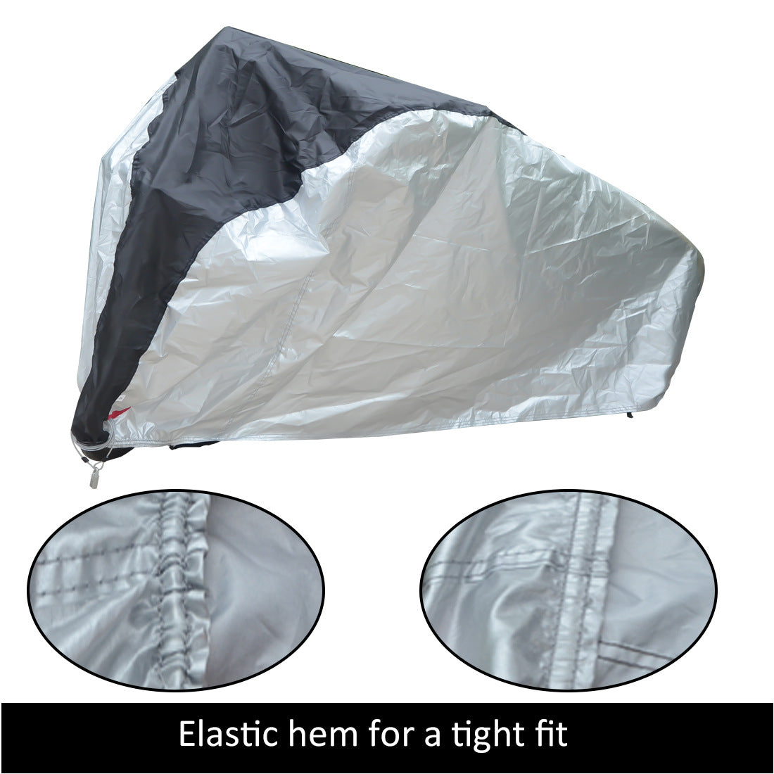 Bicycle cover for outdoor storage, cover/bike storage for mountain bikes. —XL,200*70*110CM,Silver and black,